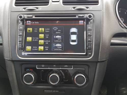 8 Inch VW Golf 6  and Golf 6 GTI, Navigation,Bluetooth, GPS, DVD, FREE Maps & Reverse Camera
